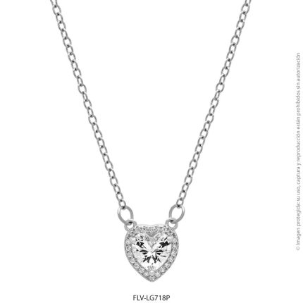 Gargantilla Forever Love Plateado LG718P