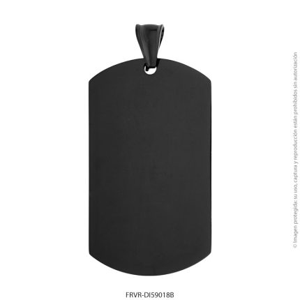 Dije de Acero Negro Forever 59018B