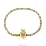 Pulsera de Acero Dorado Forever 61124G
