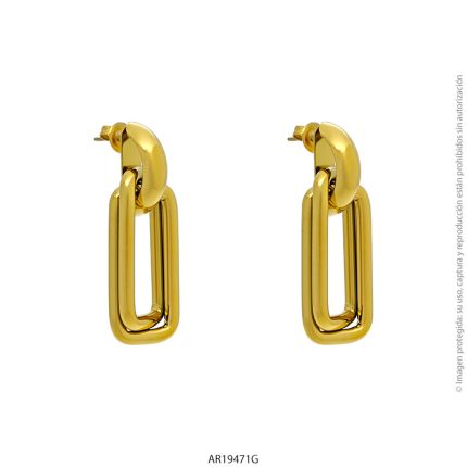 Aro de Acero Dorado Forever 19471G