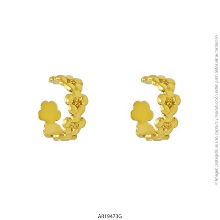 Aro de Acero Dorado Forever 19473G