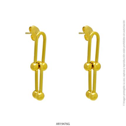 Aro de Acero Dorado Forever 19476G