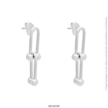 Aro de Acero Blanco Forever 19476P