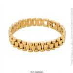 Pulsera de Acero Dorado Forever 61065G