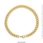Pulsera de Acero Dorado Forever 61092G