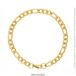 Pulsera de Acero Dorado Forever 61093G