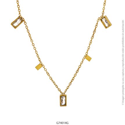 Gargantilla de Acero Dorado Forever 74014G
