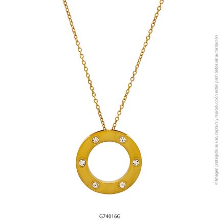 Gargantilla de Acero Dorado Forever 74016G