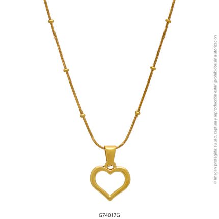 Gargantilla de Acero Dorado Forever 74017G