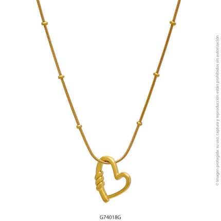 Gargantilla de Acero Dorado Forever 74018G