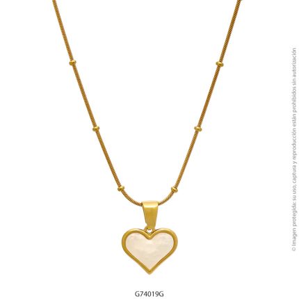 Gargantilla de Acero Dorado Forever 74019G