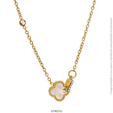 Gargantilla de Acero Dorado Forever 74021G