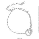 Pulsera de Acero Blanco Forever 61114P