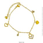 Pulsera de Acero Dorado Forever 61115G