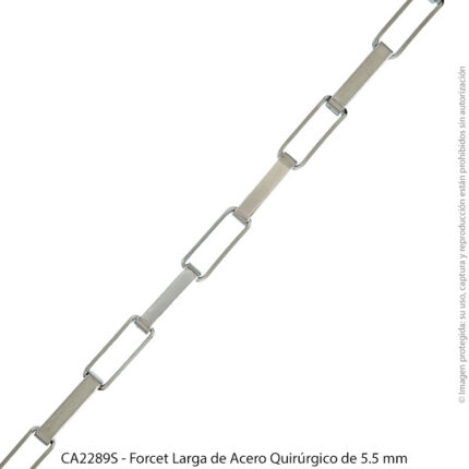 Forcet Alargada de Acero Quirúrgico de 5.5 mm
