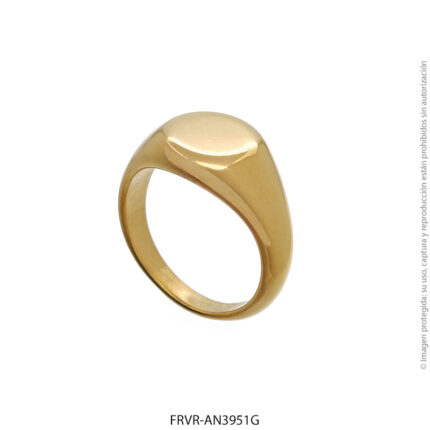 Anillo de Acero Dorado Forever 3951G