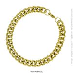 Pulsera de Acero Dorado Forever 61106G