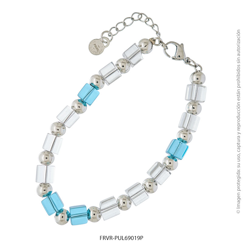 FRVR-PUL69019P Pulsera de Acero Blanco Forever 69019P