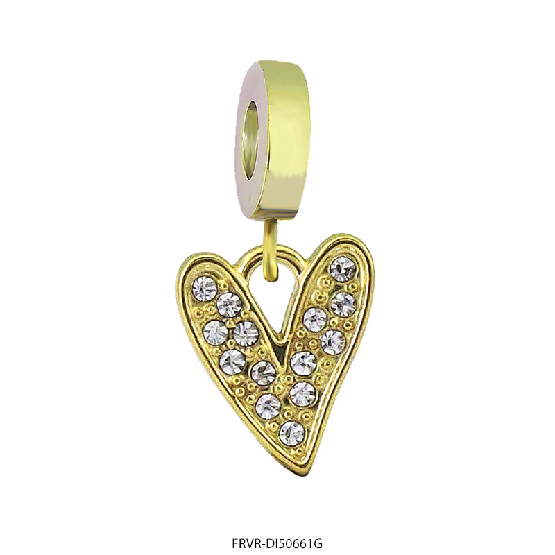FRVR-DI50661G Dije de Acero Dorado Forever 50661G