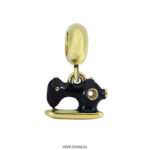 Dije de Acero Dorado Forever 50663G
