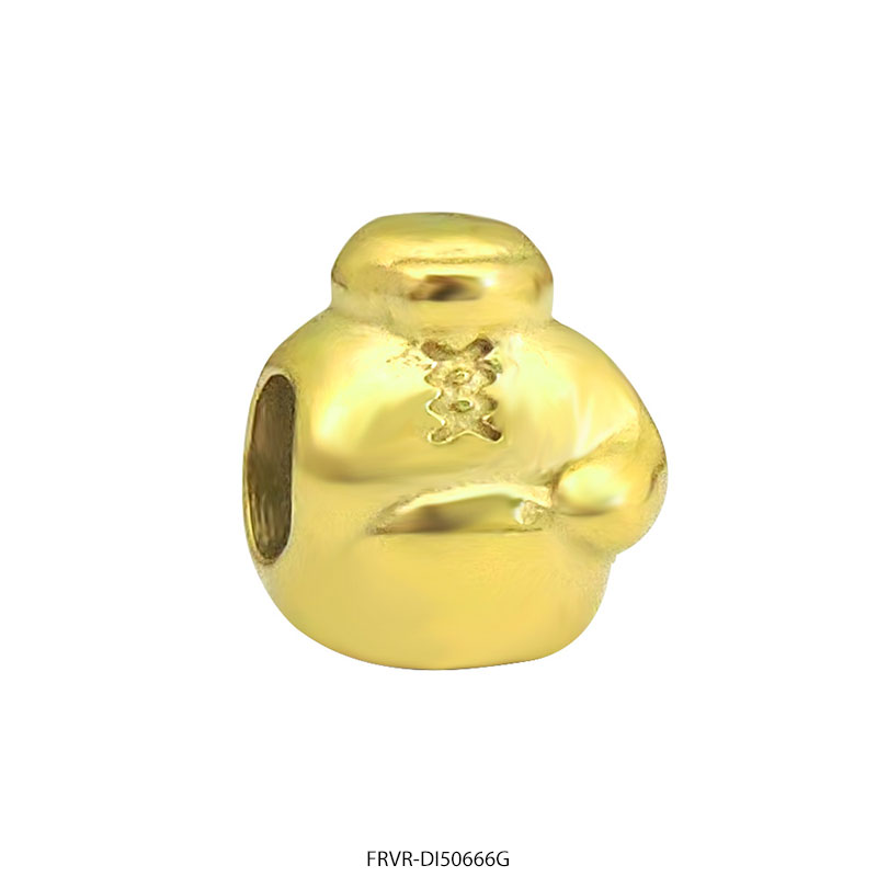 FRVR-DI50666G Dije de Acero Dorado Forever 50666G