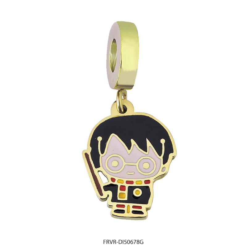 FRVR-DI50678G Dije de Acero Dorado Forever 50678G