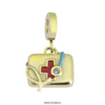 Dije de Acero Dorado Forever 50681G