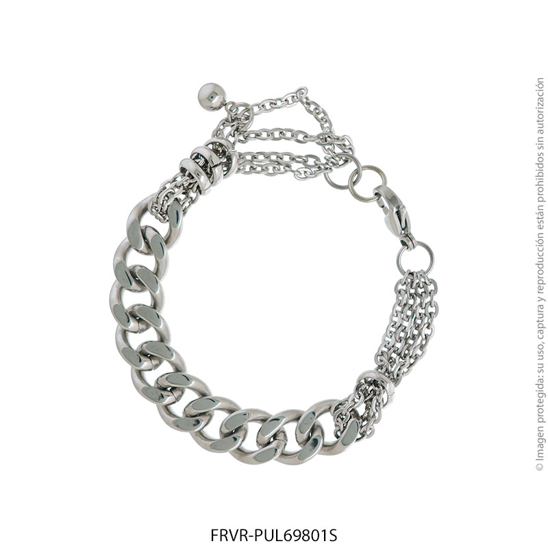 FRVR-PUL69801S Pulsera de Acero Quirúrgico Forever 69801S