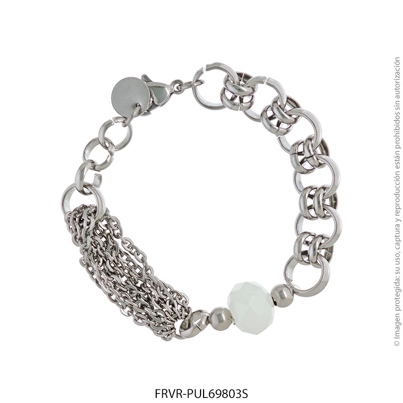 FRVR-PUL69803S Pulsera de Acero Quirúrgico Forever 69803S