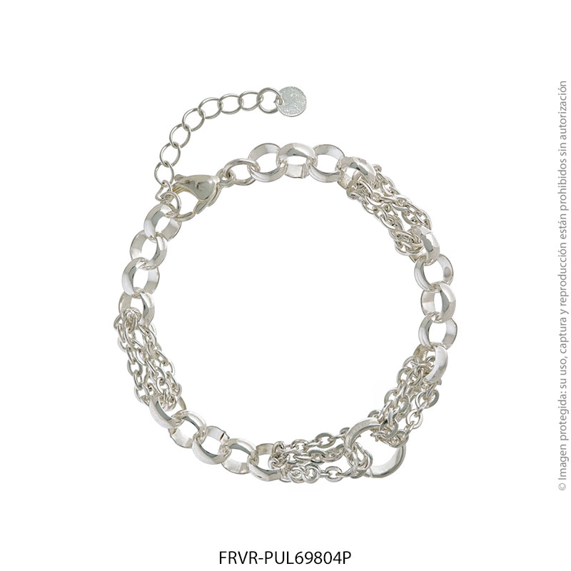 FRVR-PUL69804P Pulsera de Acero Blanco Forever 69804P