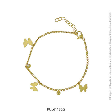 Pulsera de Acero Dorado Forever 61132G