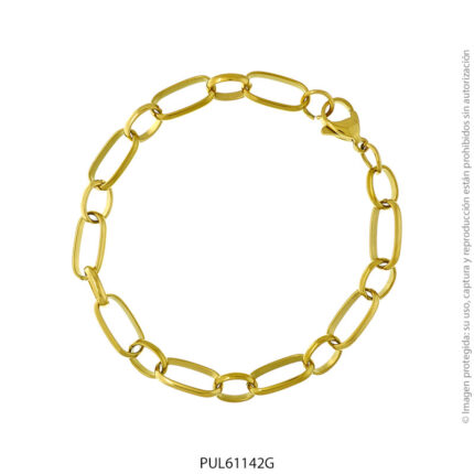 Pulsera de Acero Dorado Forever 61142G