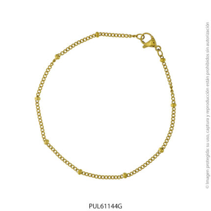 Pulsera de Acero Dorado Forever 61144G