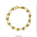 Pulsera de Acero Dorado Forever 61148G