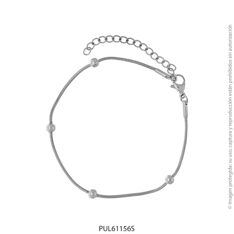 PUL61156S Pulsera de Acero Quirúrgico Forever 61156S