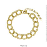Pulsera de Acero Dorado Forever 61158G