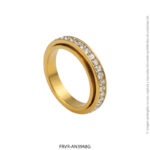 Anillo de Acero Dorado Forever 3948G