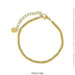 Pulsera de Acero Dorado Forever 61136G