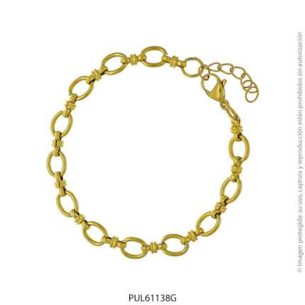 Pulsera de Acero Dorado Forever 61138G