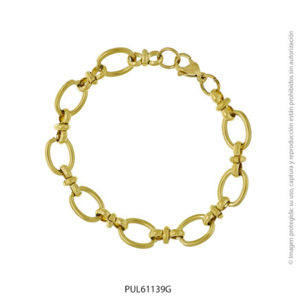 Pulsera de Acero Dorado Forever 61139G
