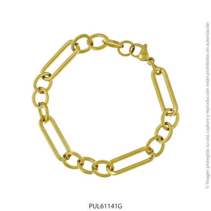 Pulsera de Acero Dorado Forever 61141G