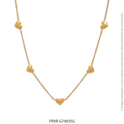 Gargantilla de Acero Dorado Forever 74035G