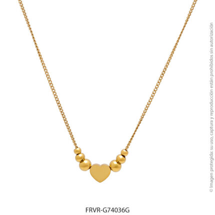 Gargantilla de Acero Dorado Forever 74036G