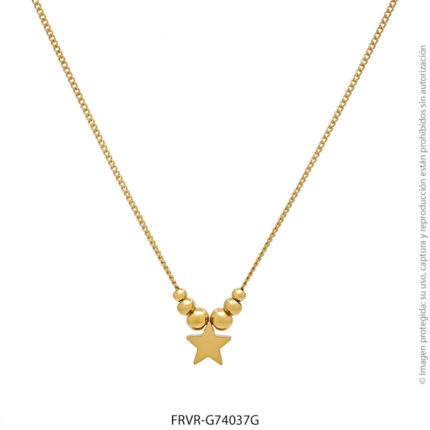 Gargantilla de Acero Dorado Forever 74037G