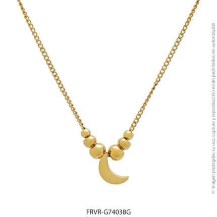 Gargantilla de Acero Dorado Forever 74038G