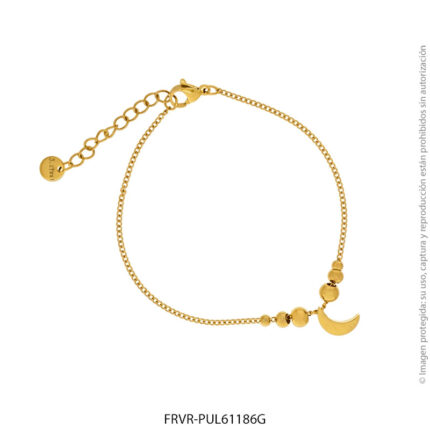Pulsera de Acero Dorado Forever 61186G