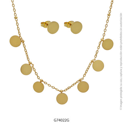 Gargantilla de Acero Dorado Forever 74022G