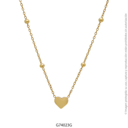 Gargantilla de Acero Dorado Forever 74023G