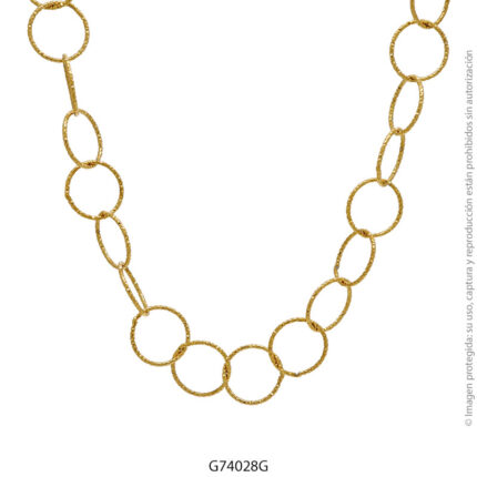 Gargantilla de Acero Dorado Forever 74028G