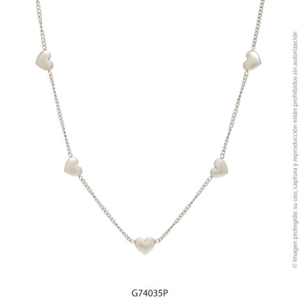 Gargantilla de Acero Blanco Forever 74035P